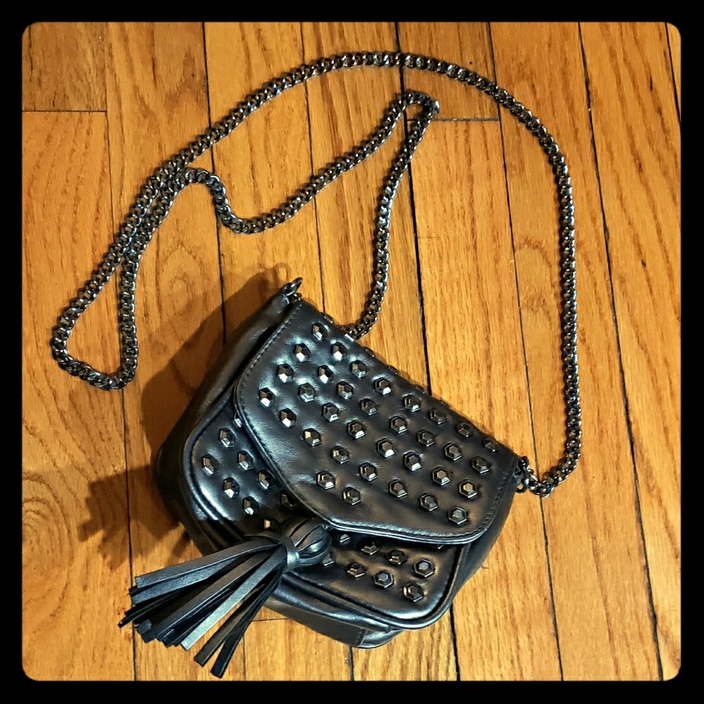 Studded shoulder bag
